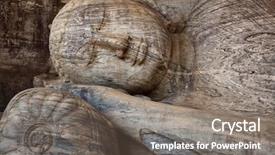  Presentation with buddha - Cool new theme with blind - optometry concept - pretty young backdrop and a light gray colored foreground