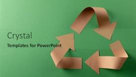  Presentation with recycling paper - Slides enhanced with close-up-of-recycling-symbol background and a seafoam green colored foreground