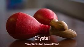  Presentation with classroom - Audience pleasing PPT theme consisting of blind shot - close up of red maracas backdrop and a wine colored foreground