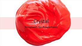  Presentation with paint brush brash and red - Amazing presentation theme having close up of red paint backdrop and a red colored foreground