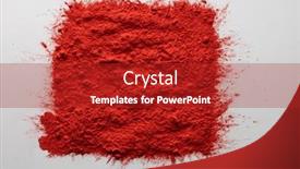  Presentation with hindu festival - PPT theme having close-up-of-red-powder background and a crimson colored foreground