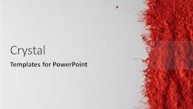  Presentation with hindu festival - PPT theme consisting of close-up-of-red-powder background and a light gray colored foreground