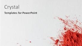  Presentation with hindu festival - PPT layouts having close-up-of-red-powder background and a white colored foreground