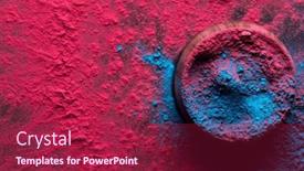  Presentation with hindu festival - Presentation design consisting of close-up-of-red background and a violet colored foreground