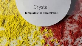  Presentation with holi festival - Presentation enhanced with close-up-of-red background and a light gray colored foreground