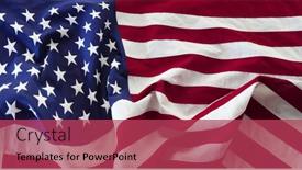  Presentation with american revolution close up - Amazing slide deck having close-up-of-rippled-american backdrop and a red colored foreground