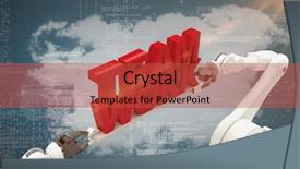  Presentation with team work - Audience pleasing PPT layouts consisting of close-up of robotic hand backdrop and a  colored foreground