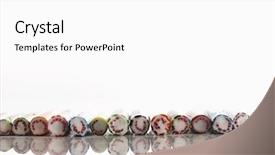 Presentation with candy cane - Slides with close up of rock candy background and a white colored foreground