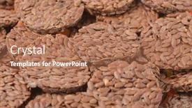  Presentation with organic - Amazing PPT theme having close-up-of-round-organic backdrop and a coral colored foreground