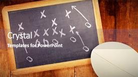  Presentation with challenge - Amazing presentation design having close-up of rugby ball backdrop and a  colored foreground