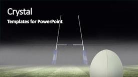 Presentation with rugby - Amazing presentation having close-up of rugby ball backdrop and a black colored foreground