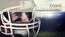  Presentation with kids play sports children sports - Theme having close up of rugby player background and a  colored foreground