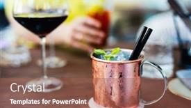  Presentation with mule - Presentation with close-up-of-russian-mule background and a coral colored foreground