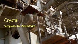  Presentation with excavator - Amazing slide set having close-up of rusty excavator backdrop and a tawny brown colored foreground