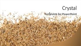  Presentation with white sand - PPT theme having grunge tropical frame space - close up of sand scattering background and a white colored foreground