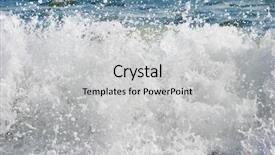  Presentation with sea - Presentation having close up of sea surf background and a  colored foreground