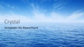  Presentation with water wave - Amazing theme having close-up-of-sea-wave backdrop and a light blue colored foreground