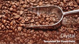  Presentation with fragrant - Slide set featuring close-up-of-seeds background and a tawny brown colored foreground