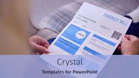  Presentation with energy crisis - PPT layouts with close-up-of-senior-woman background and a  colored foreground