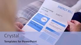  Presentation with senior living - Slides with close-up-of-senior-woman background and a light blue colored foreground