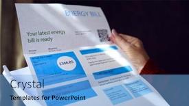  Presentation with senior living - PPT theme with close-up-of-senior-woman background and a light blue colored foreground