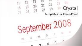  Presentation with lunar calendar - Slide set enhanced with close up of september 2008 background and a white colored foreground