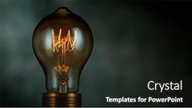  Presentation with shining light - Presentation theme consisting of close-up-of-shining-light background and a dark gray colored foreground