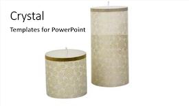  Presentation with candles - Audience pleasing slides consisting of close-up of showpiece candles backdrop and a white colored foreground