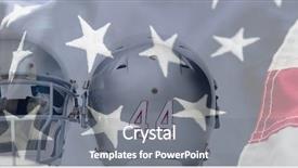  Presentation with asian american colors - Colorful presentation theme enhanced with close up of silver colored backdrop and a gray colored foreground