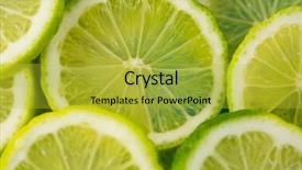  Presentation with lemons - PPT theme enhanced with close-up-of-sliced-lemons and a  colored foreground
