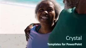  Presentation with romance nature couple - Slide set consisting of close-up-of-smiling-african background and a forest green colored foreground