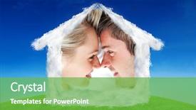  Presentation with hill - Audience pleasing slides consisting of each other against green hill backdrop and a shamrock green colored foreground