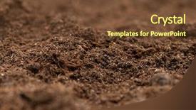  Presentation with soil - Audience pleasing PPT theme consisting of close up of soil - can backdrop and a tawny brown colored foreground