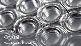  Presentation with nuts - Slide deck with close-up-of-some-metal and a gray colored foreground