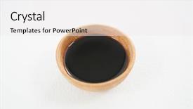  Presentation with soy sauce - Amazing presentation theme having close-up of soy sauce backdrop and a white colored foreground