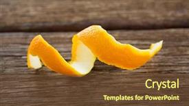  Presentation with orange - Slide set with close-up of spiral orange background and a tawny brown colored foreground