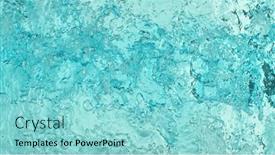  Presentation with light blue - Slide deck featuring close-up-of-splashing-water and a arctic colored foreground