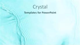  Presentation with light blue - PPT theme featuring close-up-of-splashing-water and a cool aqua colored foreground