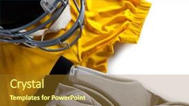  Presentation with sports - Colorful PPT layouts enhanced with close up of sports jersey backdrop and a  colored foreground