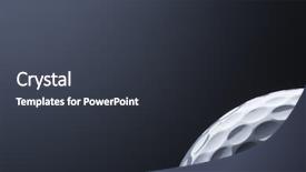  Presentation with dark space - Presentation featuring close up of stylish golf background and a dark gray colored foreground