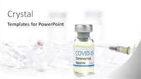  Presentation with vaccination - Amazing slide deck having close-up-of-syringe backdrop and a white colored foreground