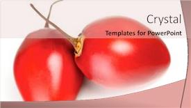  Presentation with background - Audience pleasing presentation design consisting of close-up-of-tamarillo backdrop and a lemonade colored foreground