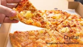  Presentation with dry pineapple close up many - Cool new slide deck with close up of tasty hawaiian backdrop and a  colored foreground