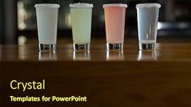  Presentation with tequila - PPT theme enhanced with close-up-of-tequila-shot background and a wine colored foreground