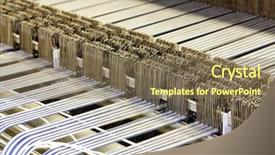  Presentation with textile - Slide deck featuring close up of textile machine background and a violet colored foreground