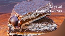  Presentation with latin america - Slides with close-up-of-the-alfajor background and a gray colored foreground