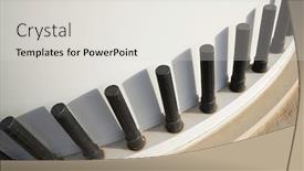  Presentation with base - Presentation theme consisting of close-up-of-the-base background and a light gray colored foreground