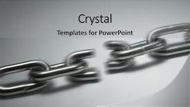  Presentation with chain - PPT theme with close up of the chain background and a light gray colored foreground