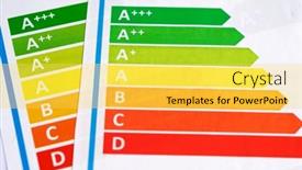  Presentation with energy label - Presentation having close-up-of-the-eu background and a yellow colored foreground