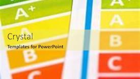  Presentation with energy label - Presentation theme consisting of close-up-of-the-eu background and a yellow colored foreground